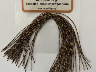 Speckled Yellow/Black/Red Rubber Legs