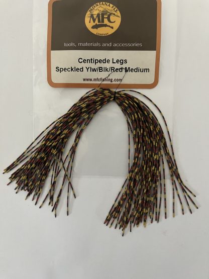 Speckled Yellow/Black/Red Rubber Legs